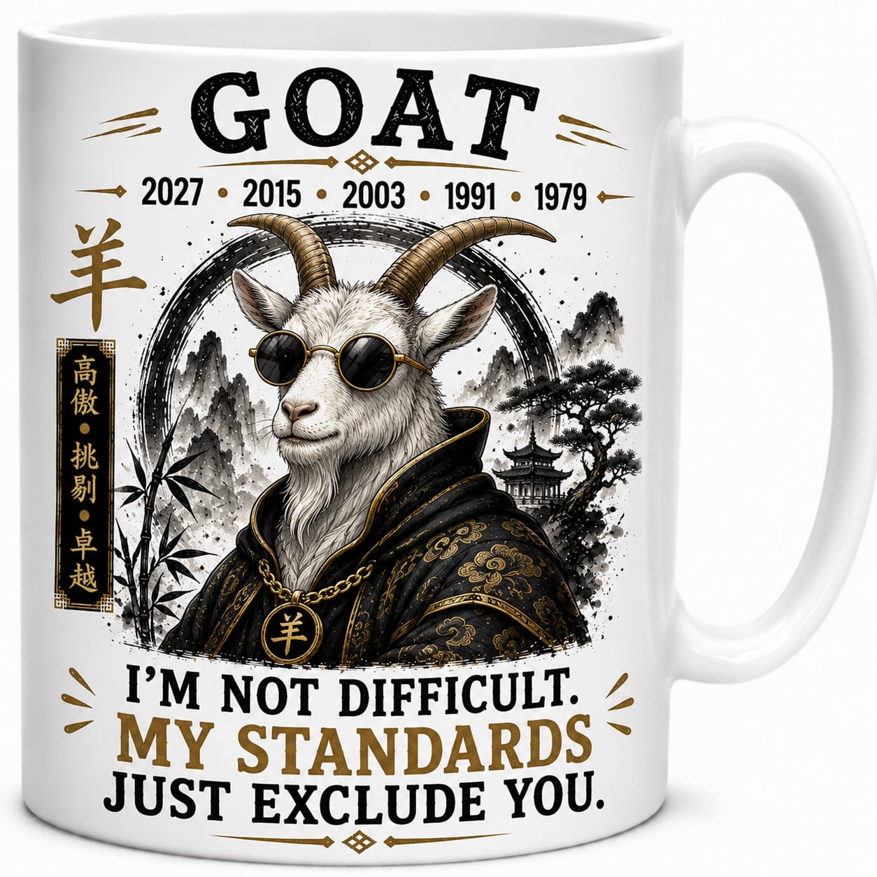 Chinese Zodiac Goat Mug