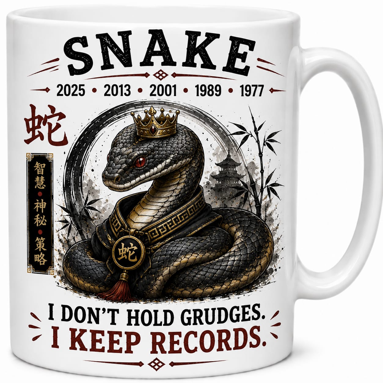 Chinese Zodiac Snake Mug