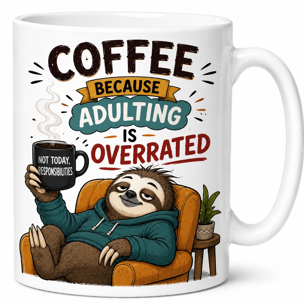 Coffee Because Adulting is Overrated — Sloth