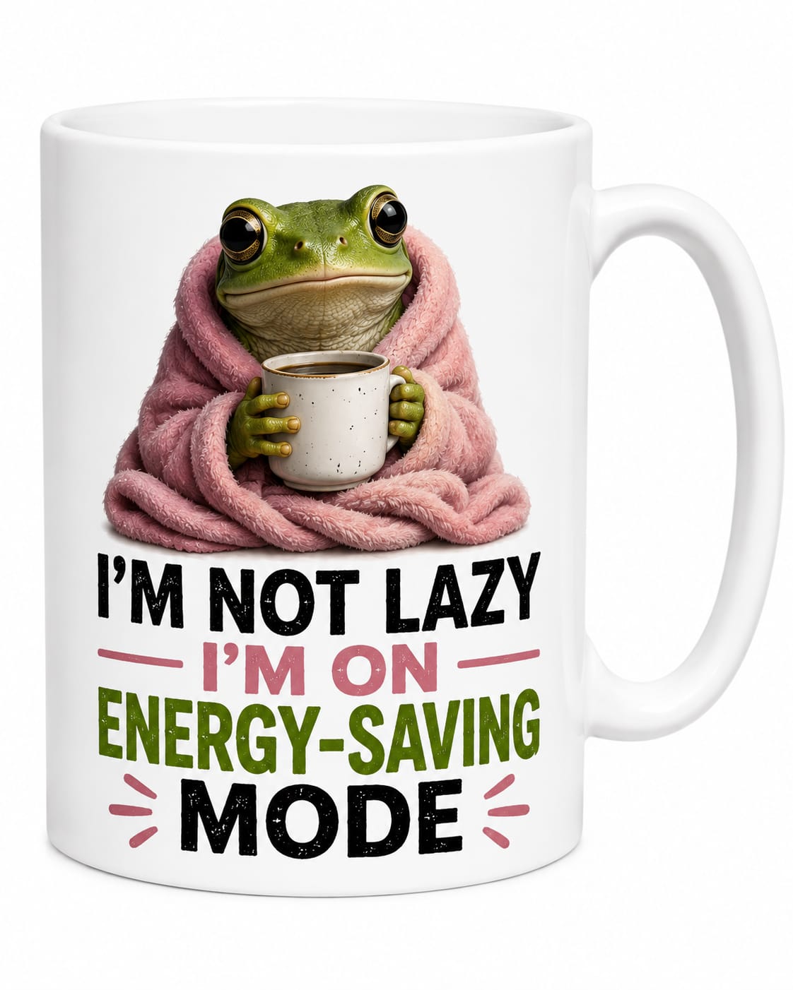 Energy Saving Mode Frog Mug