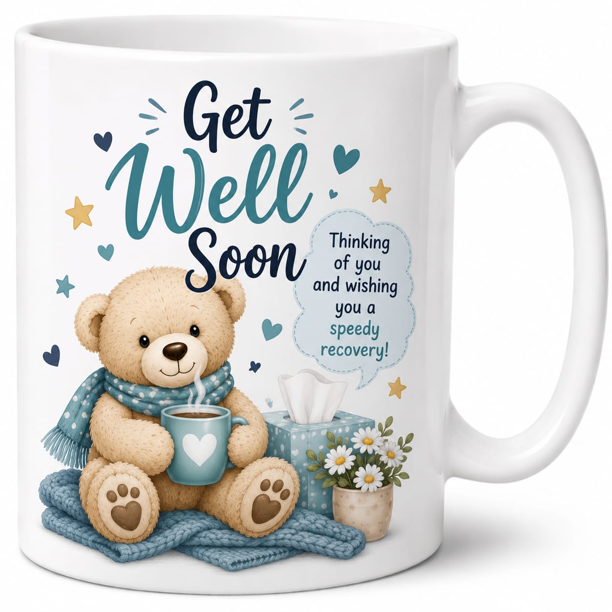 Get Well Soon Teddy Bear Mug