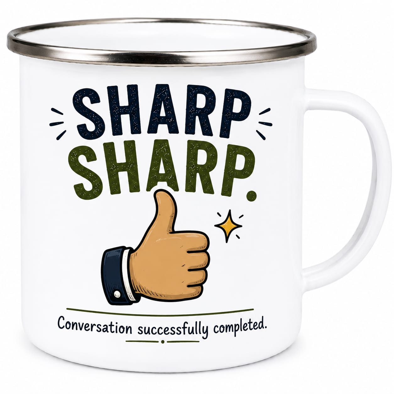 Sharp Sharp — Metal Mug