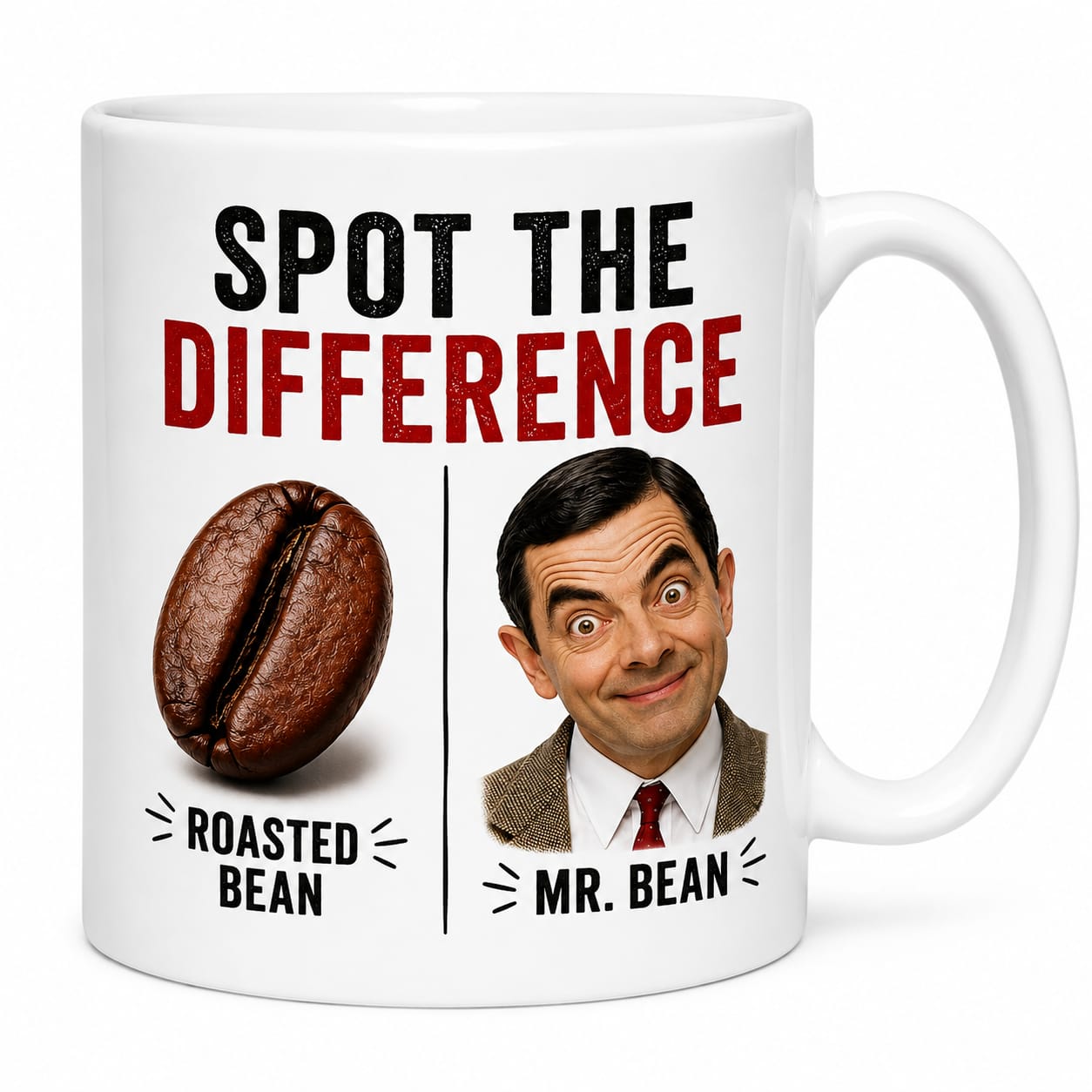 Spot the Difference Mr Bean Mug